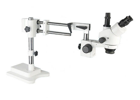 Kính hiển vi LED Double Arm Boom Stand Trinocular Stereo Zoom Microscope 3.5X 90X