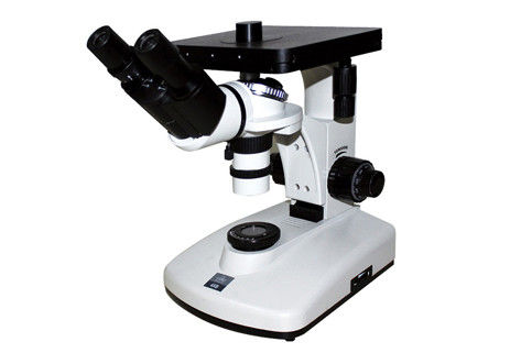 chất lượng  Binocular 6V 12W Inverted Optical Microscope Compound Metallurgical 100X 1250X nhà máy
