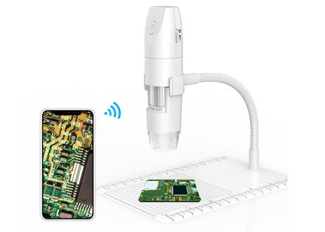 Màu trắng Kính hiển vi bán chạy Kính hiển vi Wifi kỹ thuật số 1000X 1080P