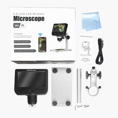 Giá đỡ Sucker Kính hiển vi kỹ thuật số Wi-Fi di động cầm tay 1080P 1000X cho Ipad IPhone Máy tính Android