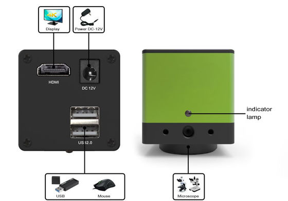 Máy ảnh kỹ thuật số màu sắc trung thực 1080P HDMI USB2.0 Đa giao diện