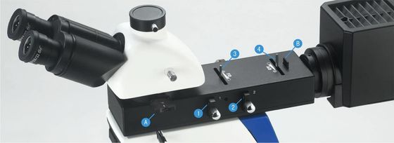 50X 1000X Kính hiển vi luyện kim quang học hai mắt Trường tối sáng